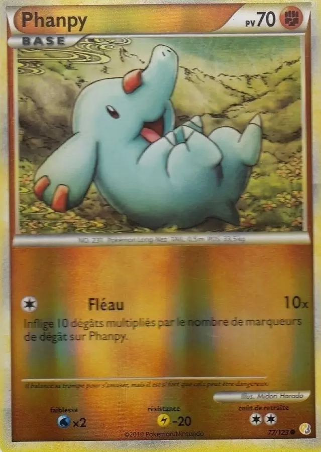 Pokémon Série HeartGold et SoulSilver - Phanpy Reverse