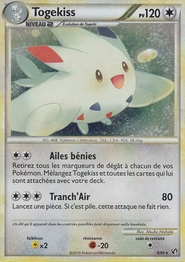 Pokémon Série HS-Indomptable - Togekiss holographique