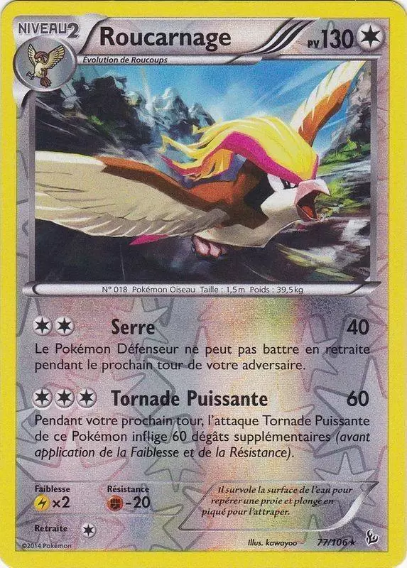 Pokémon XY Etincelles - Roucarnage Reverse