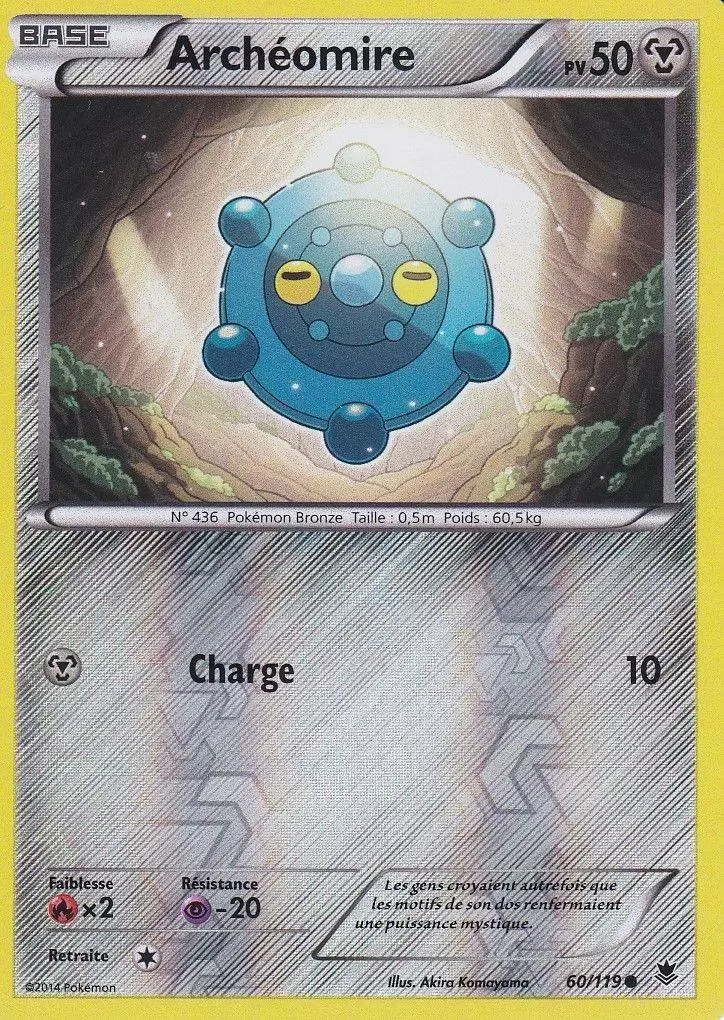 Pokémon XY Vigueur Spectrale - Archéomire Reverse