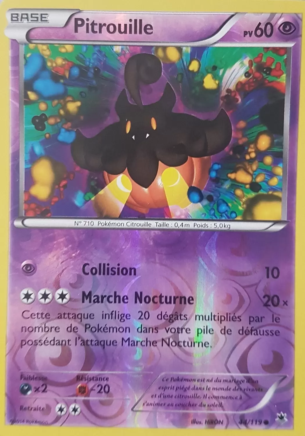 Pokémon XY Vigueur Spectrale - Pitrouille Reverse