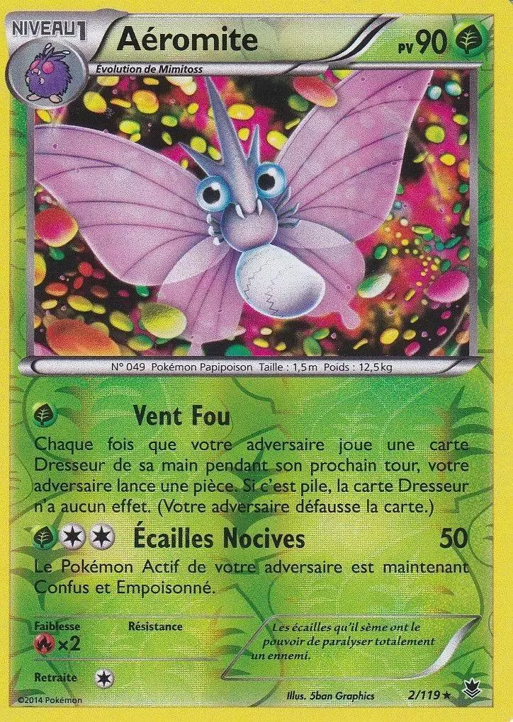 Pokémon XY Vigueur Spectrale - Aéromite Reverse