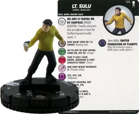 Star Trek HeroClix Away Team: The Original Series - Lt. Sulu