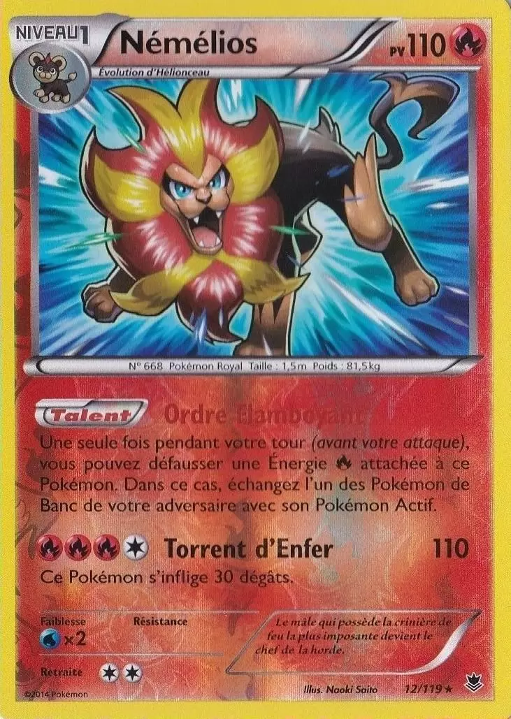 Pokémon XY Vigueur Spectrale - Némélios Reverse