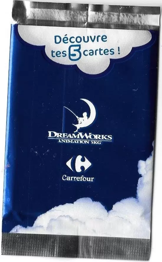 Cartes Carrefour Dreamworks (2010) - Pochette 5 cartes