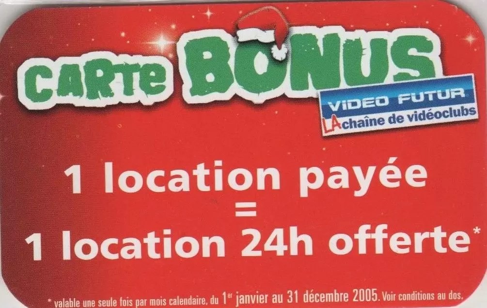 Cartes Vidéo Futur - Carte bonus 2005