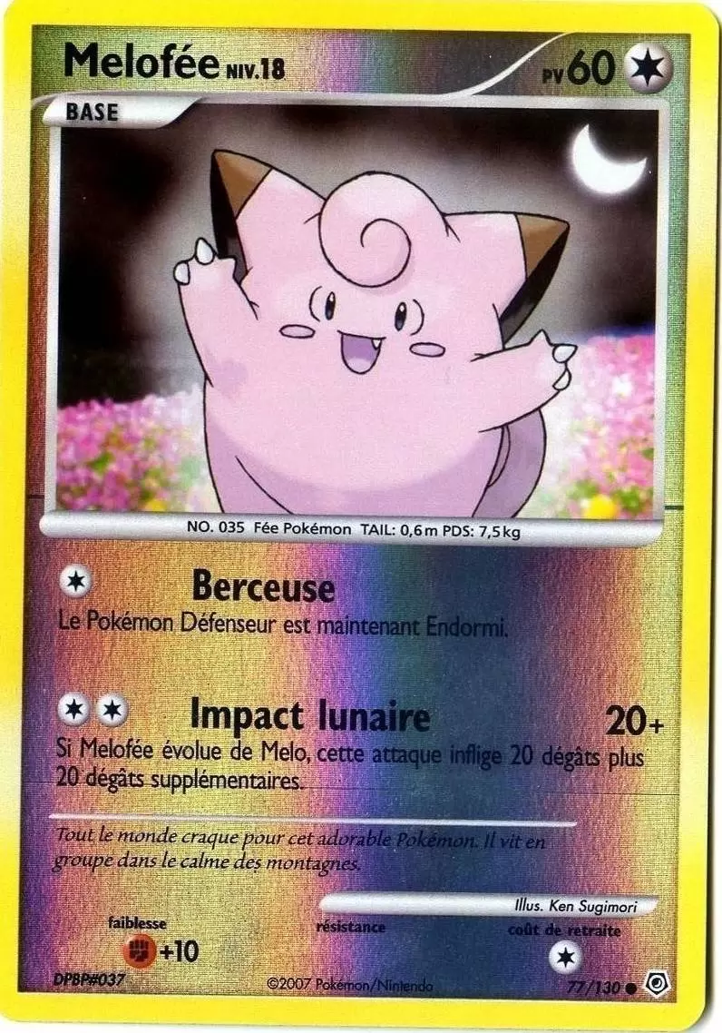 Pokémon Série Diamant et Perle - Melofée Reverse