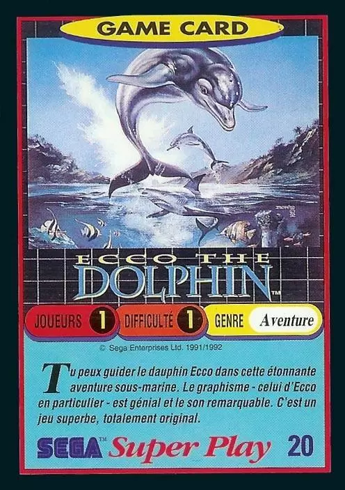 Sega Super Play - Ecco The Dolphin