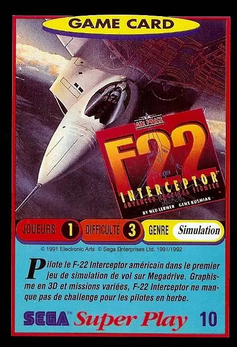 Sega Super Play - F-22 Interceptor