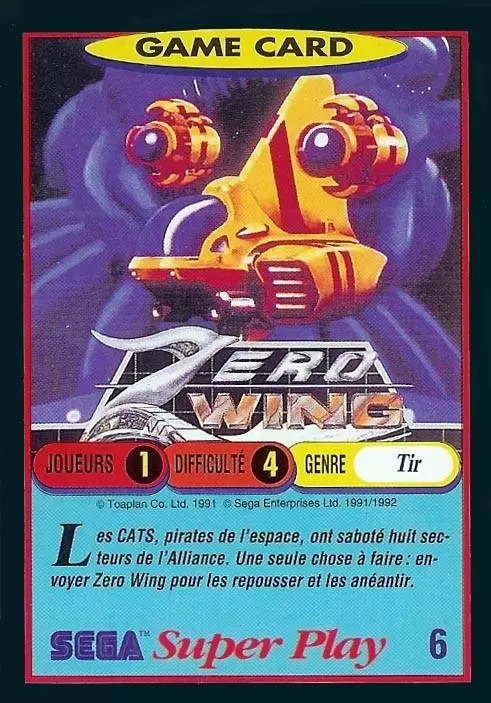 Sega Super Play - Zero Wing