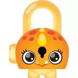 Dinosaure orange  - Mini cadenas