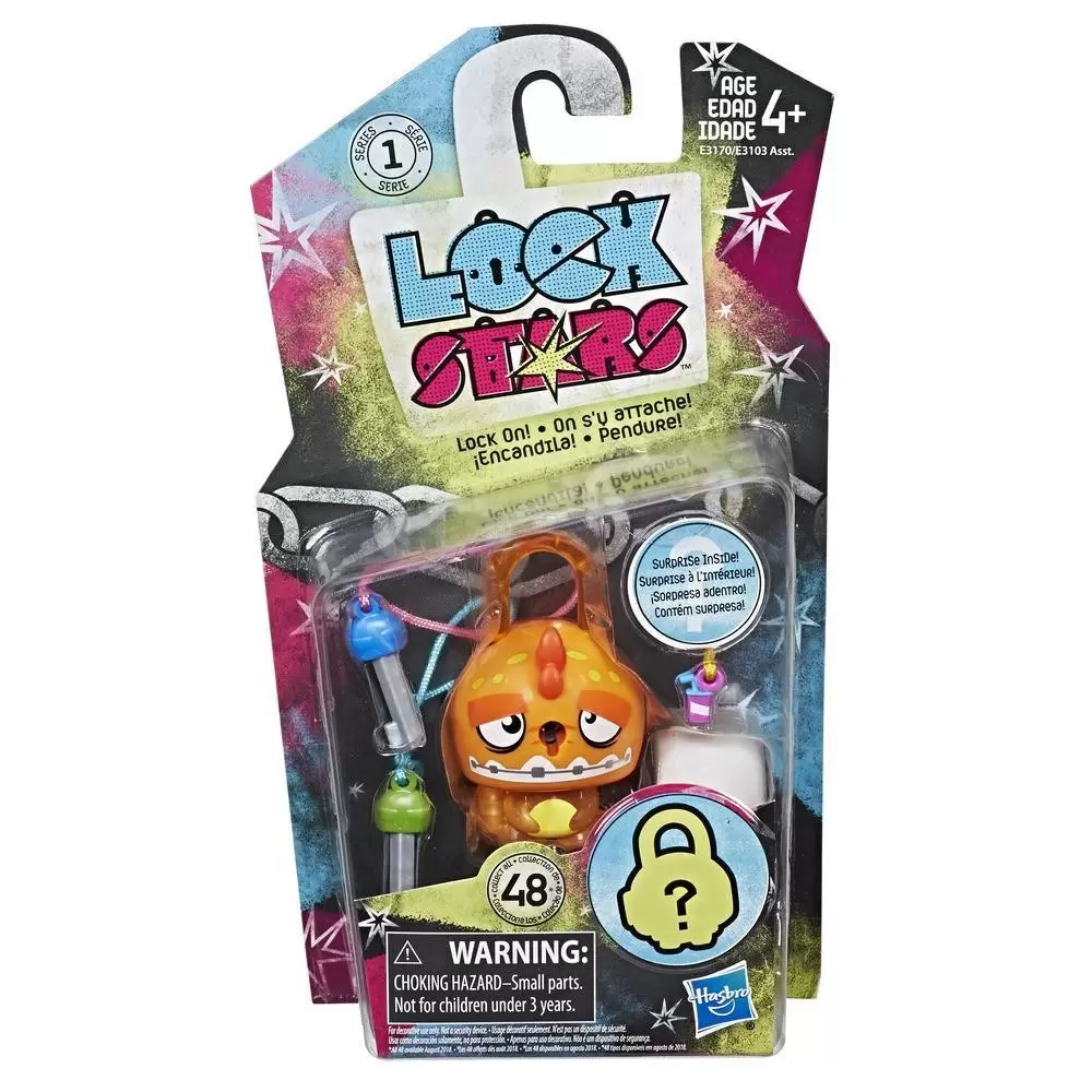 Lock Stars - Série 1 - Dinosaure orange