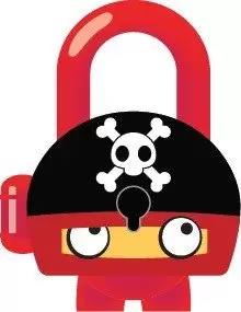 Lock Stars - Série 1 - Pirate - Mini cadenas