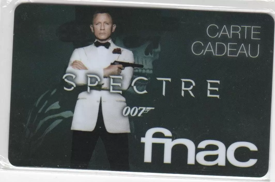 Cartes cadeau Fnac - Carte cadeau Fnac 007 Spectre