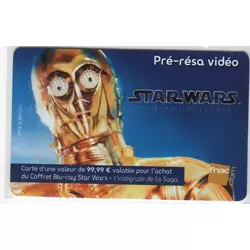 Carte Fnac Star Wars C3PO Pré-résa vidéo