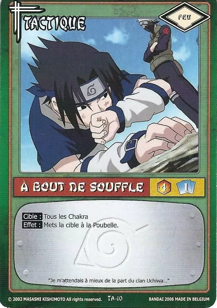 Cartes Naruto Série 01 - A bout de Souffle