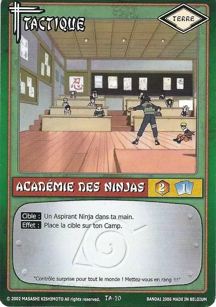 Cartes Naruto Série 01 - Académie des Ninjas