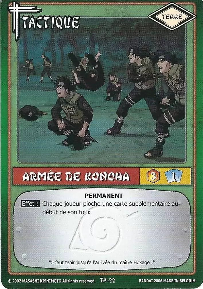 Cartes Naruto Série 01 - Armée de Konoha