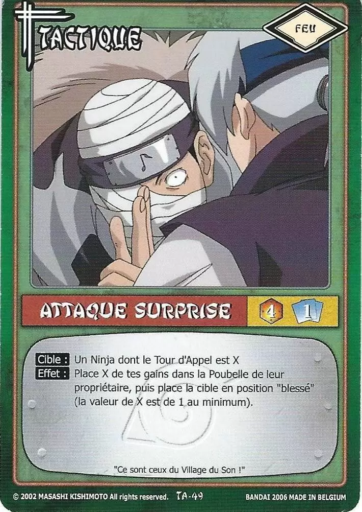 Cartes Naruto Série 01 - Attaque surprise