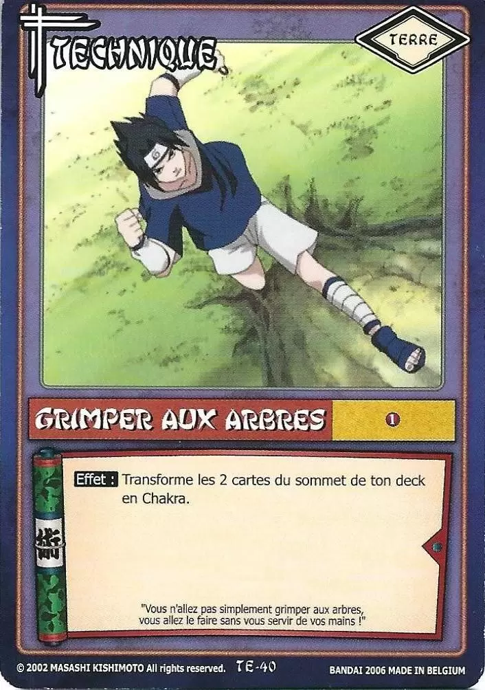Cartes Naruto Série 01 - Grimper Aux Arbres