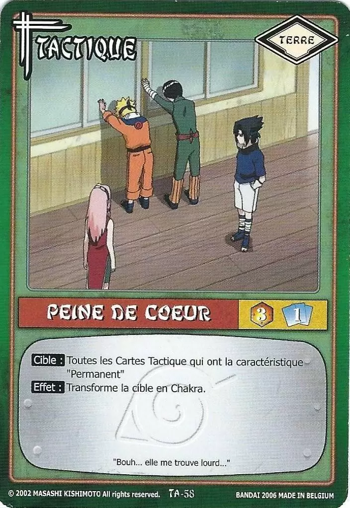 Cartes Naruto Série 01 - Peine de Coeur