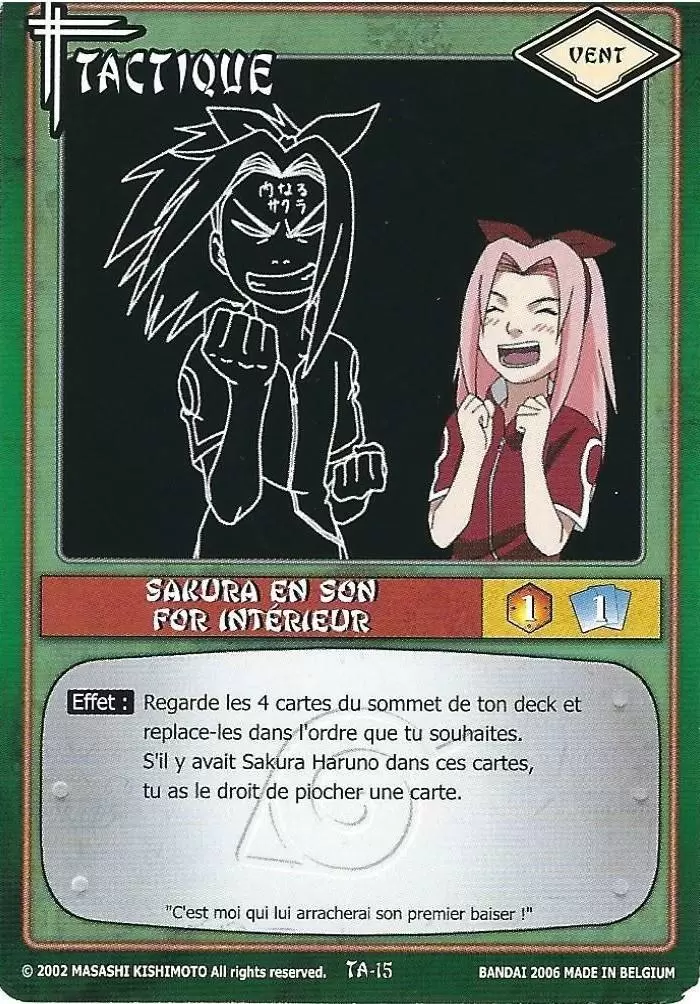 Cartes Naruto Série 01 - Sakura en son For Intérieur