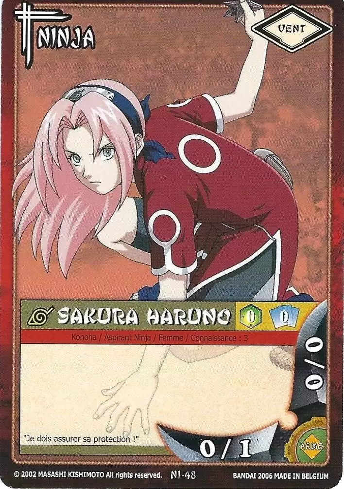 Cartes Naruto Série 01 - Sakuta Haruno