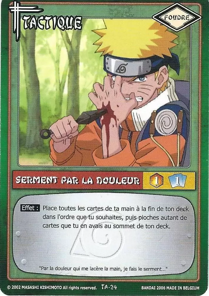 Cartes Naruto Série 01 - Serment par la Douleur