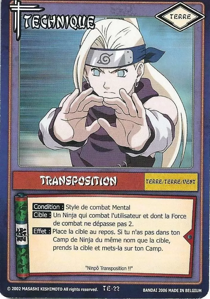 Cartes Naruto Série 01 - Transposition