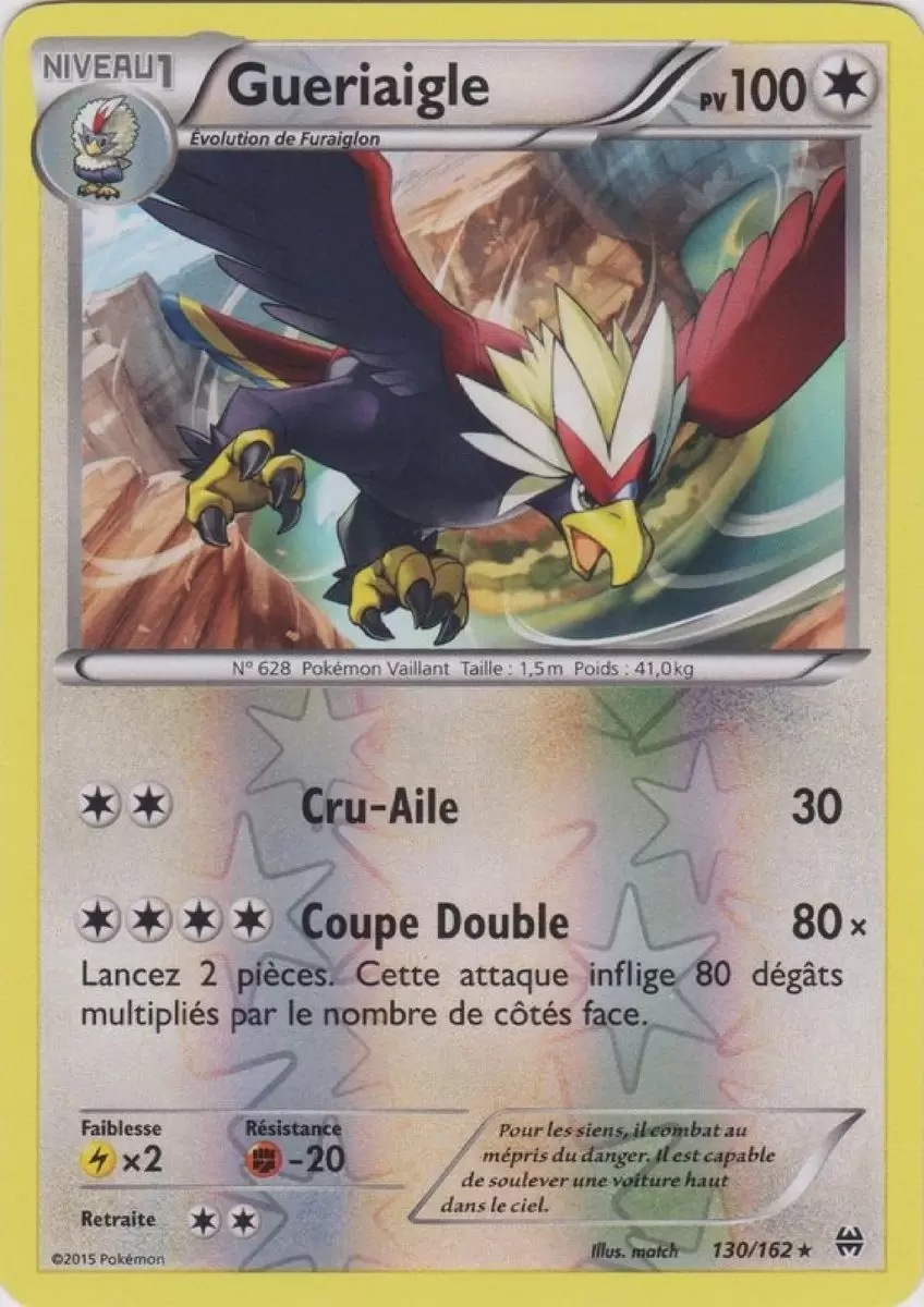 Pokémon XY Impulsion Turbo - Gueriaigle Reverse