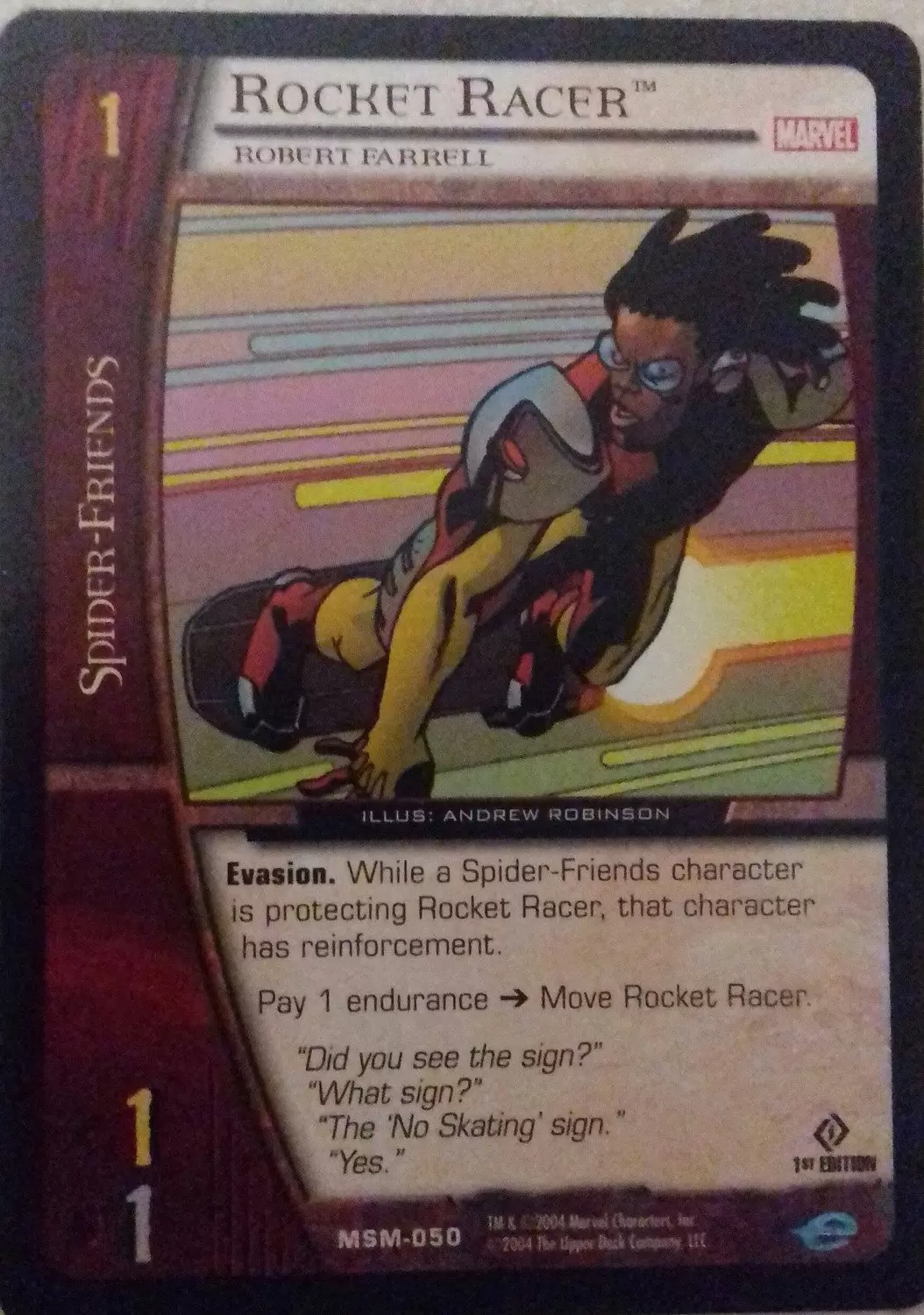 Web of Spider-Man - Rocket Racer - Robert Farrell