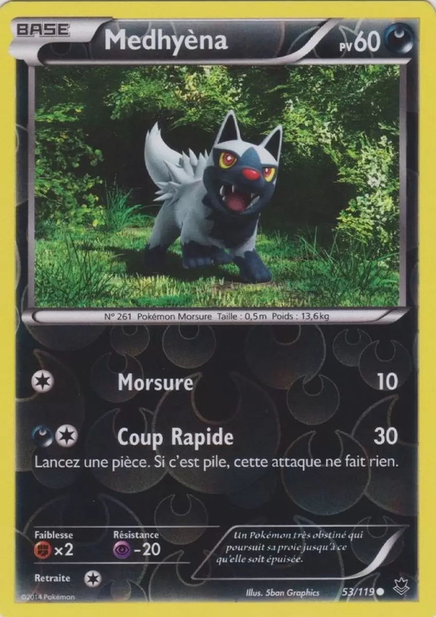 Pokémon XY Vigueur Spectrale - Medhyèna Reverse