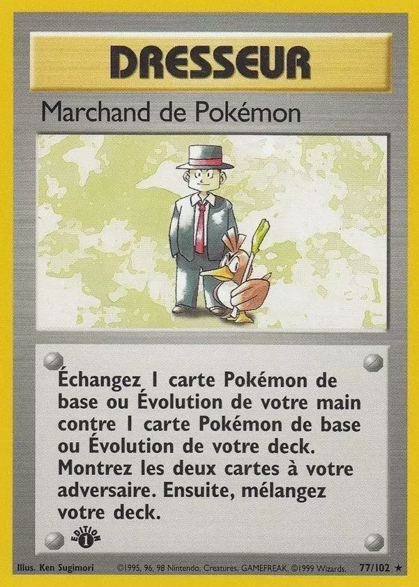 Set de Base - Marchand de Pokémon édition 1