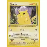 Carte Pokémon Pikachu 58/102 - Édition 1 d'occasion / Set de base