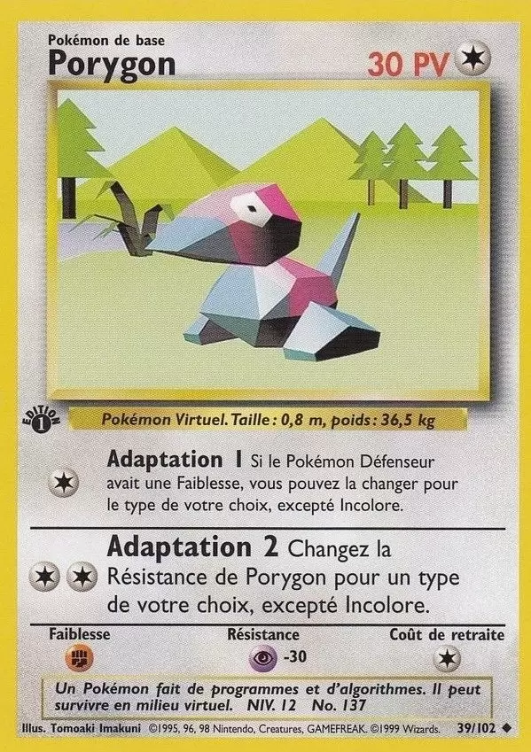 Set de Base - Porygon édition 1