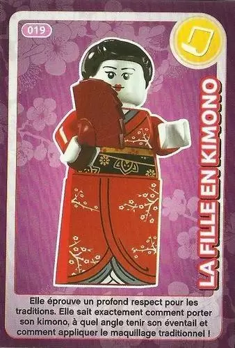 Cartes Lego Auchan : Crée ton Monde - La Fille en Kimono