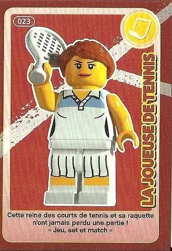 Cartes Lego Auchan : Crée ton Monde - La Joueuse de Tennis