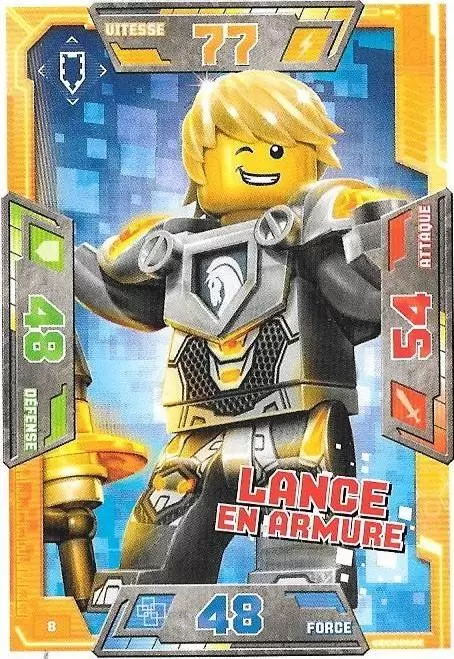 Cartes LEGO Nexo Knights - LANCE EN ARMURE