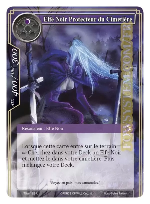 La Sorcière Manipulatrice du Temps - Elfe Noir Protecteur du Cimetière