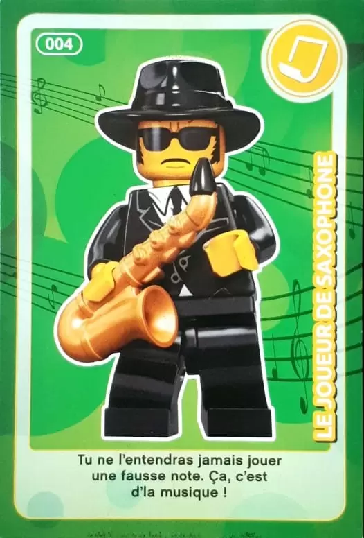 Cartes Lego Auchan : Crée ton Monde - Le Joueur de Saxophone