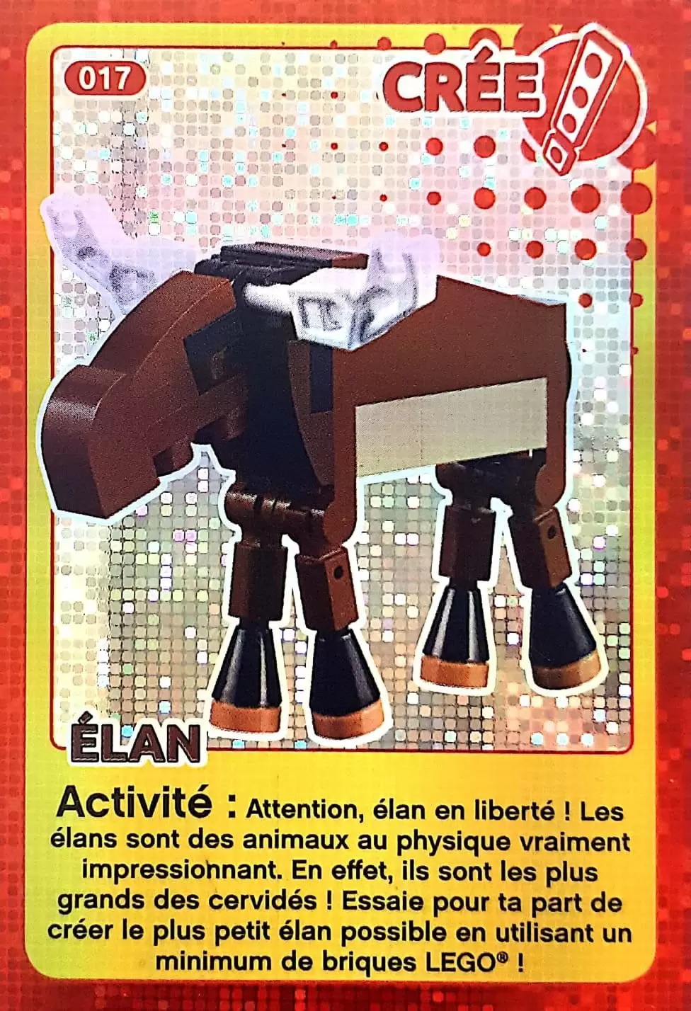 Cartes Lego Auchan : Crée ton Monde - Élan