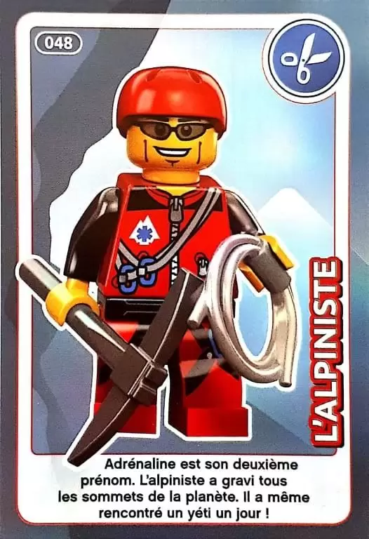 Cartes Lego Auchan : Crée ton Monde - L\'Alpiniste