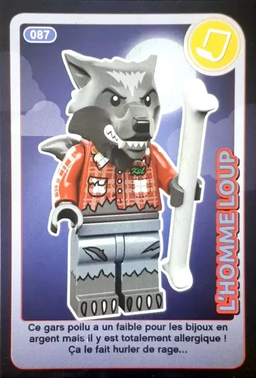 Cartes Lego Auchan : Crée ton Monde - L\'Homme Loup