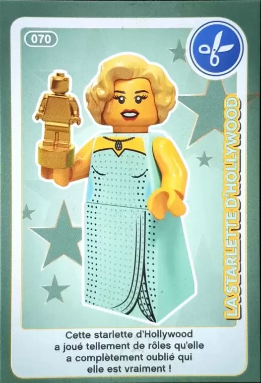 Cartes Lego Auchan : Crée ton Monde - La Starlette d\'Hollywood