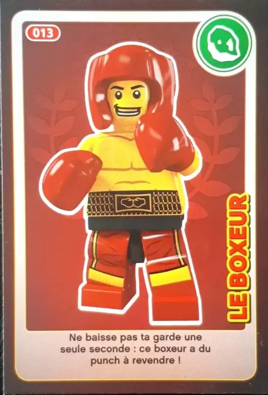 Cartes Lego Auchan : Crée ton Monde - Le Boxeur