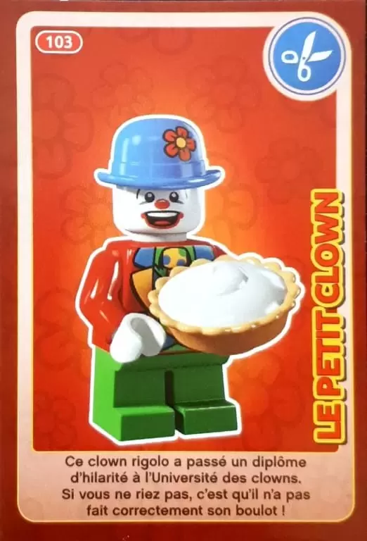 Cartes Lego Auchan : Crée ton Monde - Le Petit Clown
