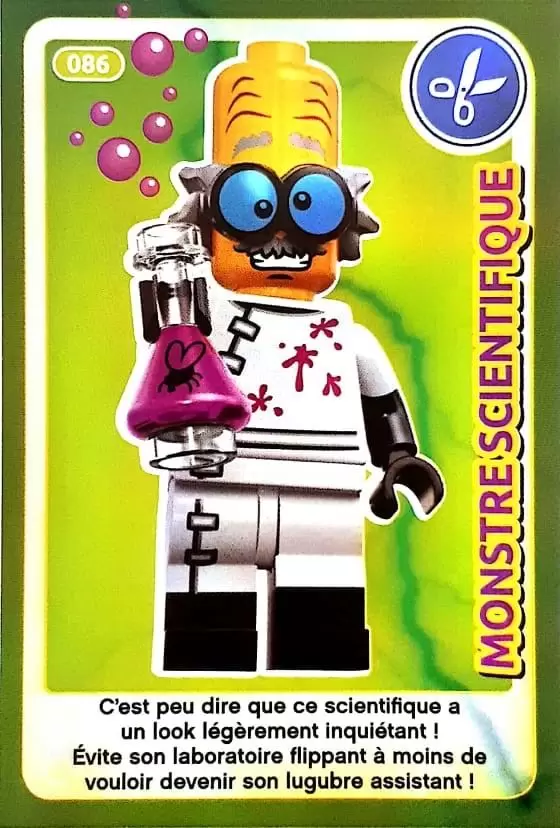 Cartes Lego Auchan : Crée ton Monde - Monstre Scientifique