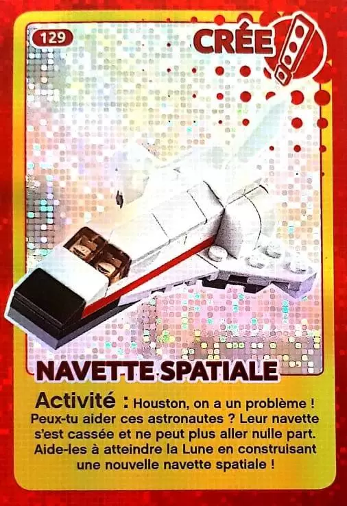 Cartes Lego Auchan : Crée ton Monde - Navette Spatiale