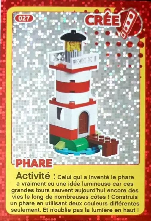 Cartes Lego Auchan : Crée ton Monde - Phare