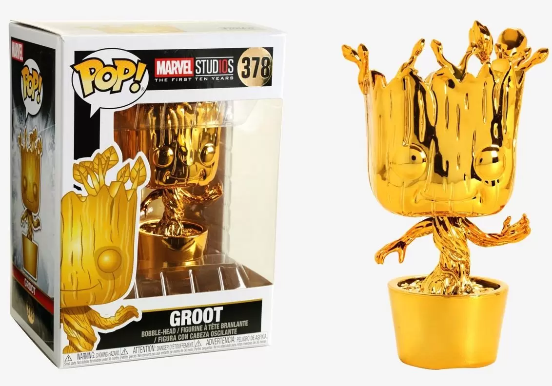 POP! MARVEL - Marvel Studios 10 Years - Groot Gold